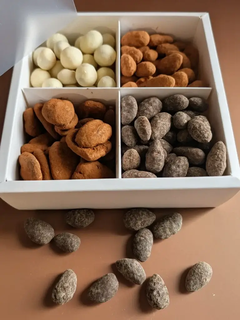 4 Piece Nut Box, each with different flavor